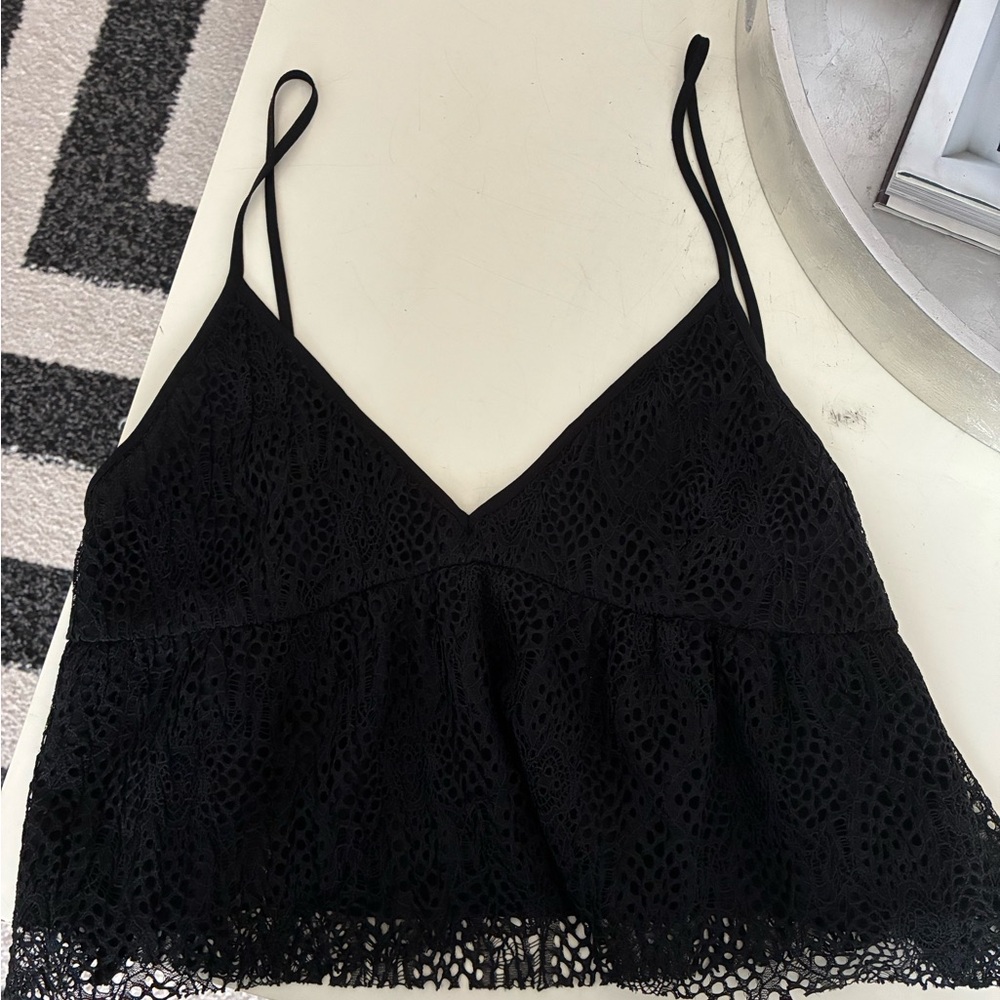 Little Moon Black Lace Camisole